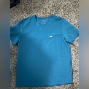 FIGS Catarina Teal Scrub top (Pacific Blue) size Medium